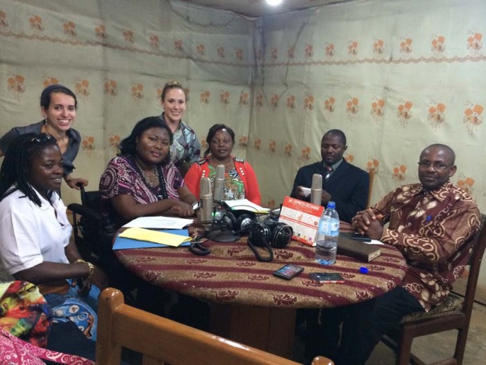 Me at the radio talk show with Ruth, Hilda and other guests